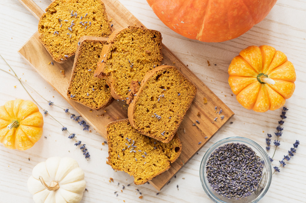 Lavender Pumpkin Loaf