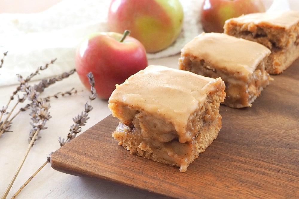 Apple Blondies with Maple and Lavender