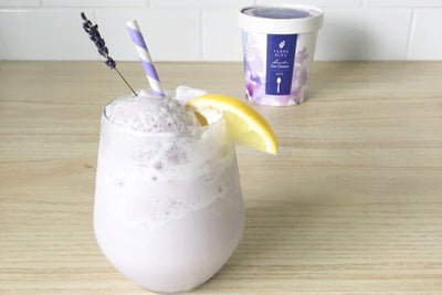 Lavender Ice Cream Floats