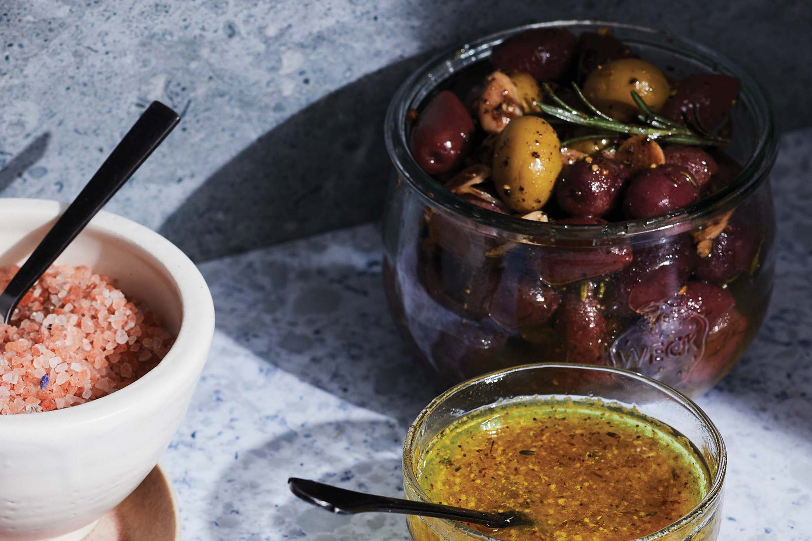 Lavender-Marinated Olives