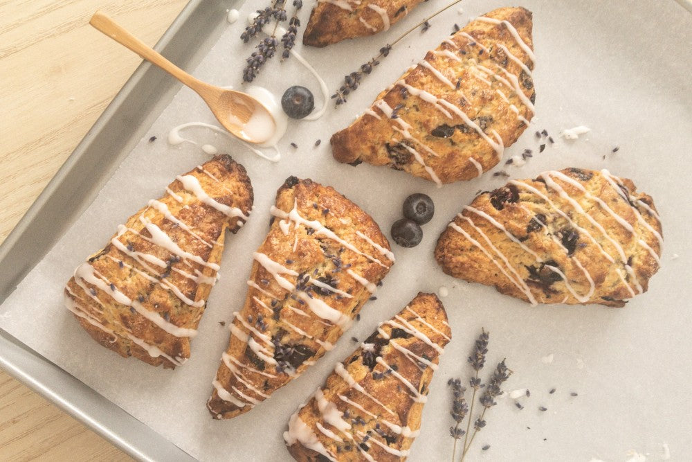 Lavender Blueberry Scones