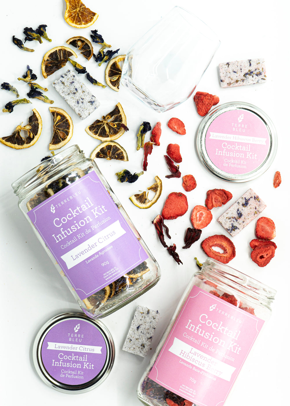Lavender Hibiscus Strawberry Cocktail Infusion Kit